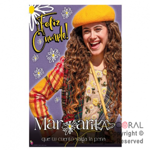 MARGARITA AFICHE FELIZ CUMPLEA�OS x 1